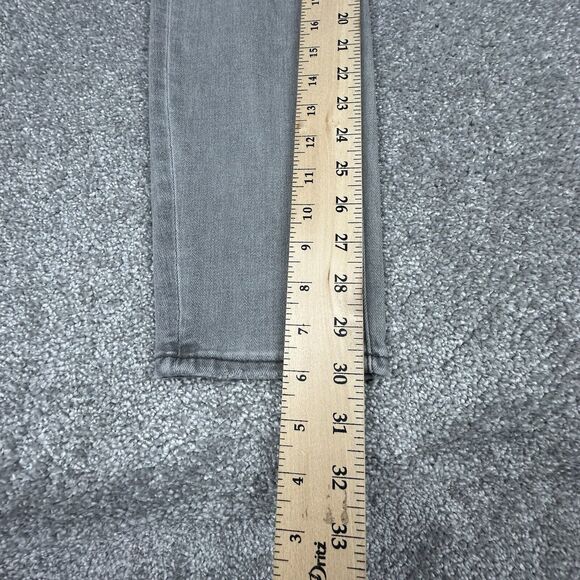 American Eagle Next Level Flex Jeans Womens 8 (32x30) Gray Distressed Flat Front - Picture 5 of 11